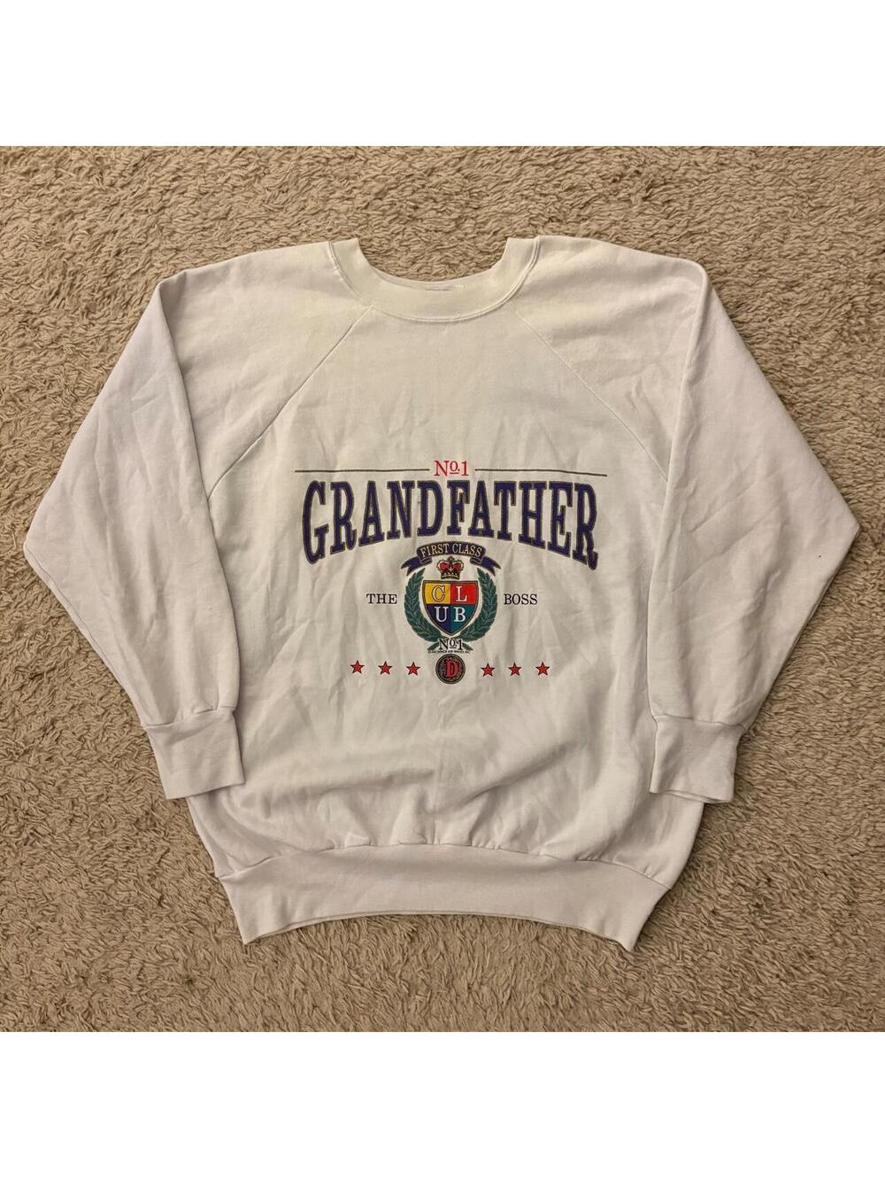 White Grandfather No. 1 cotton sweatshirt